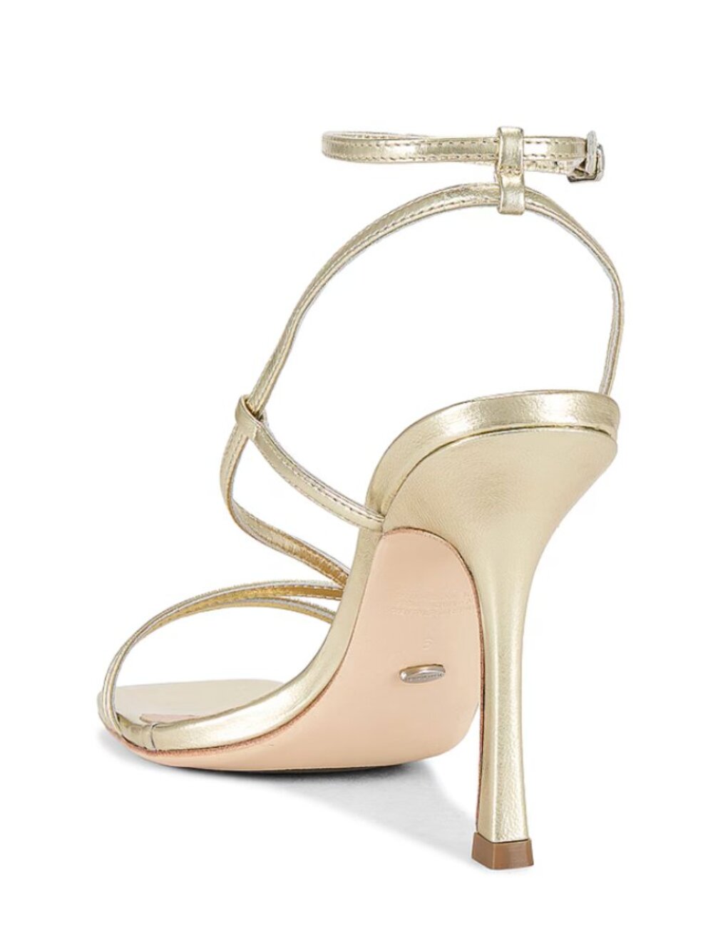 Tony Bianco Franci Sandal in Gold Nappa Metallic Strappy Heels Heeled 7.5 37.5 - Picture 5 of 14